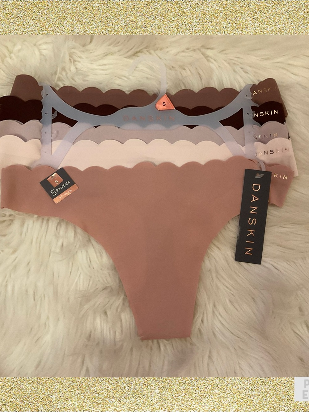 Danskin 5 Pack No Show Thong Panties - NWT - Size Small
